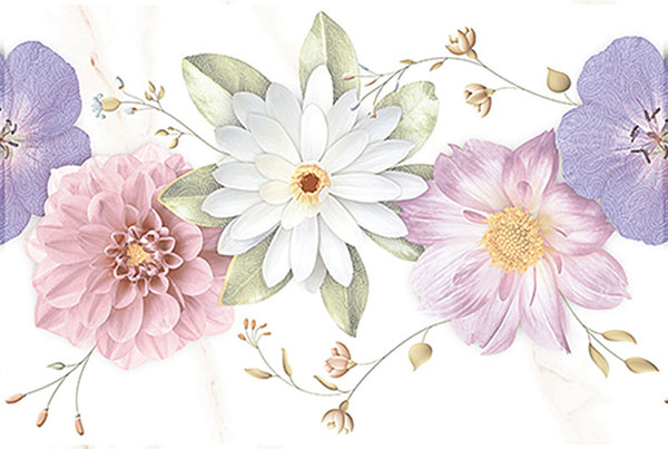flower 12x18 digital wall tiles
